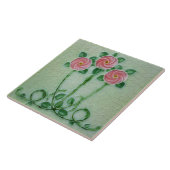 Art Nouveau Decoratief Tegeltje (Zijkant)