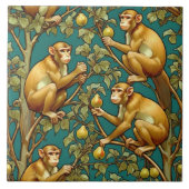 Art Nouveau Decoratieve Keramische Tegel Tegeltje (Voorkant)