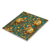 Art Nouveau Decoratieve Keramische Tegel Tegeltje (Zijkant)