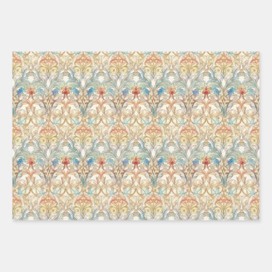 ART NOUVEAU DECOUPAGE DECORATIEF PAPIER INPAKPAPIER VEL (Voorkant 2)