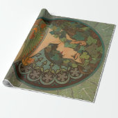 Art Nouveau Decoupage Poster Cadeaupapier (Uitgerold)
