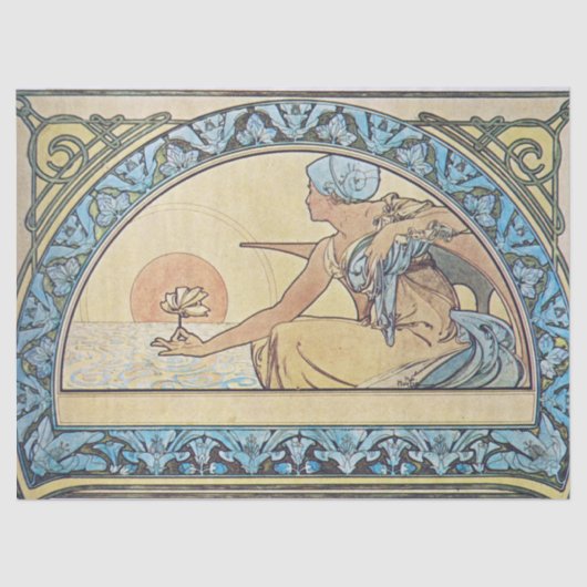 Art Nouveau Decoupage Tissuepapier (Voorkant)