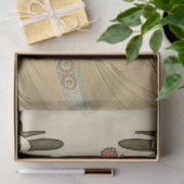 Art Nouveau Decoupage Tissuepapier (Geschenk)