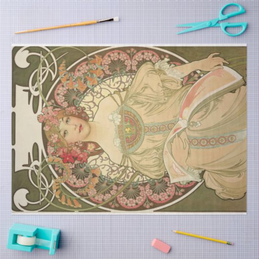 Art Nouveau Decoupage Tissuepapier (Craft)