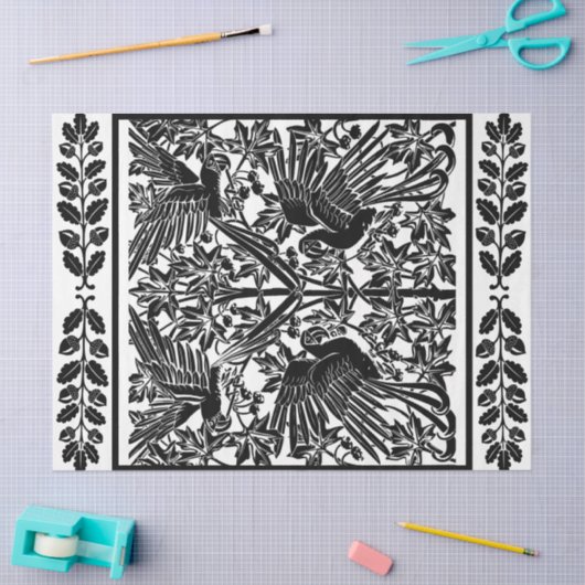 Art Nouveau Deels maken plakpapier ontkoppeling Tissuepapier (Craft)