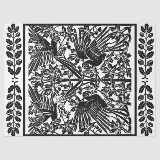 Art Nouveau Deels maken plakpapier ontkoppeling Tissuepapier (Voorkant)