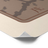 Art Nouveau Deer Furry Poster (Hoek)