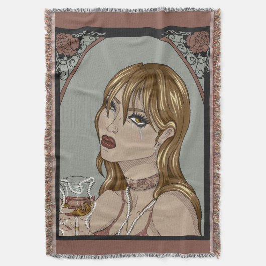 Art nouveau deken (Voorkant Verticaal)