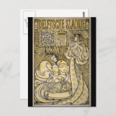 Art Nouveau Delftsche Slaolie Delft Briefkaart (Voorkant / Achterkant)