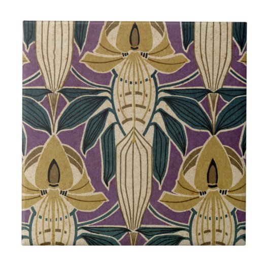 Art Nouveau Design #1 @ VictoriaShaylee Tegeltje (Voorkant)