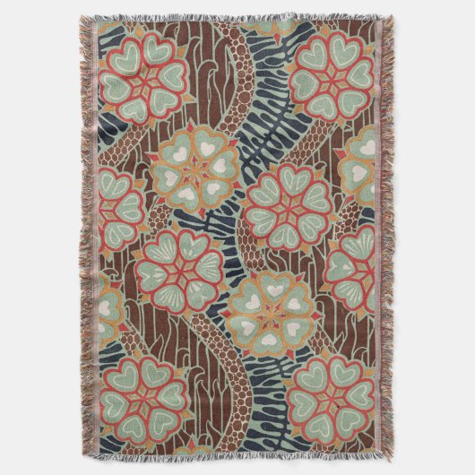 Art Nouveau Design #2 op Emporio Moffa Deken (Voorkant Verticaal)