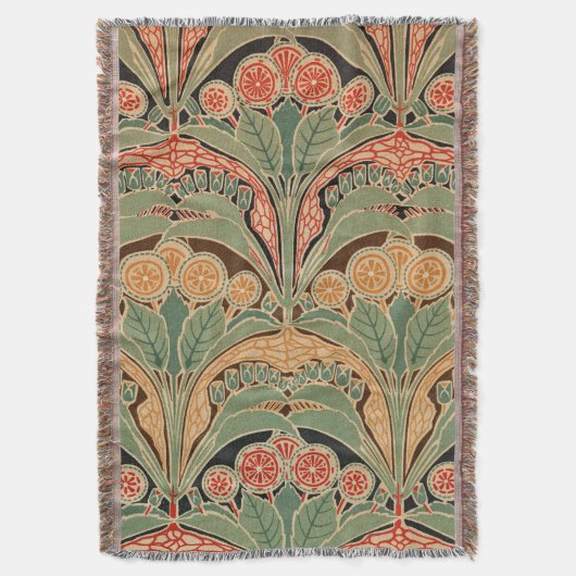 Art Nouveau Design #3 op Emporio Moffa Deken (Voorkant Verticaal)