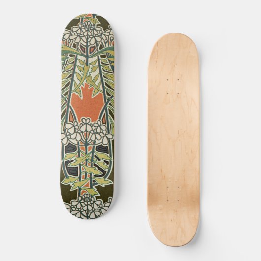 Art Nouveau Design #3 @ VictoriaShaylee Skateboard (Voorkant)