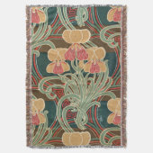 Art Nouveau Design #4 op Emporio Moffa Deken (Voorkant Verticaal)