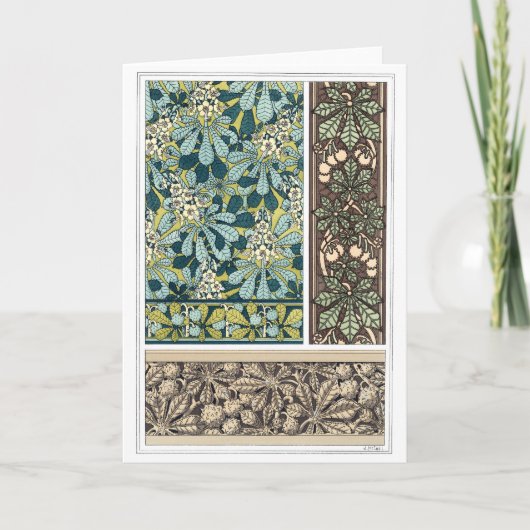 Art Nouveau Design Blank Note Kaart (Voorkant)
