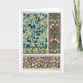 Art Nouveau Design Blank Note Kaart