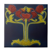 Art Nouveau Design Feature Backsplash Tile Tegeltje (Voorkant)