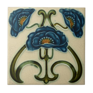 Art Nouveau  Design Feature Tile Tegeltje