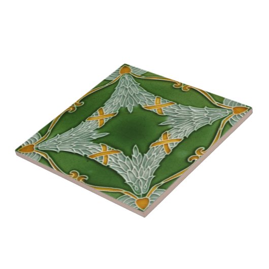 Art Nouveau  Design Feature Tile Tegeltje (Zijkant)