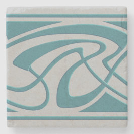 Art Nouveau Design Stenen Onderzetter