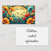 Art Nouveau Design Visitekaartje (Voorkant / Achterkant)