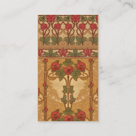 Art Nouveau Design Visitekaartje (Achterkant)