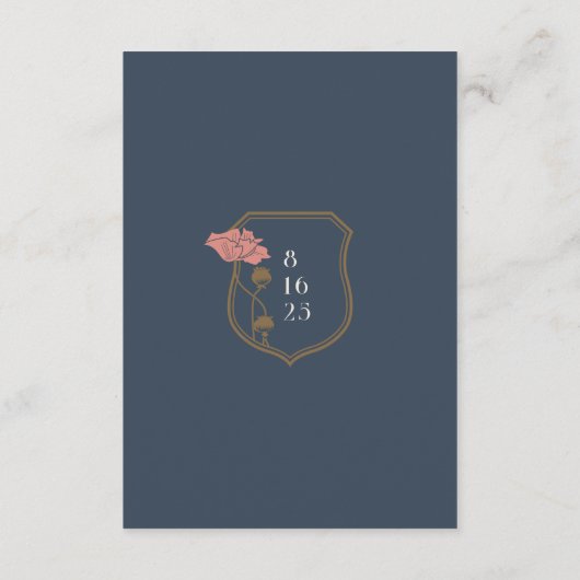 Art Nouveau Details Behuizing Kaart (Achterkant)