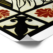 Art Nouveau Deze Kus, Vrouw met Peacock Poster (Hoek)