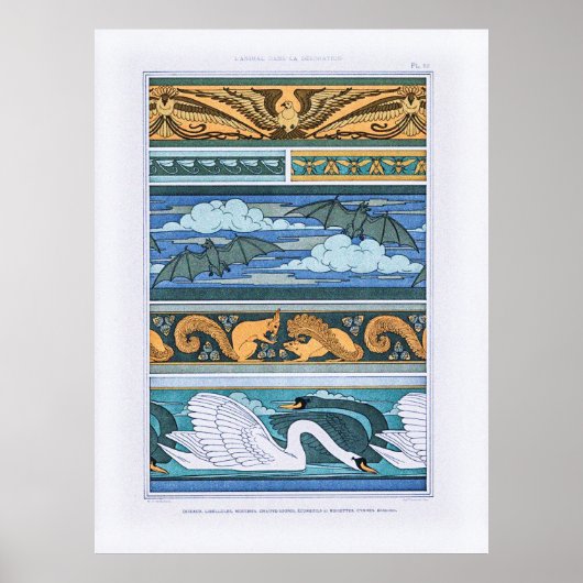  Art Nouveau Dierlijke Vormen in Decoratie (Voorkant)