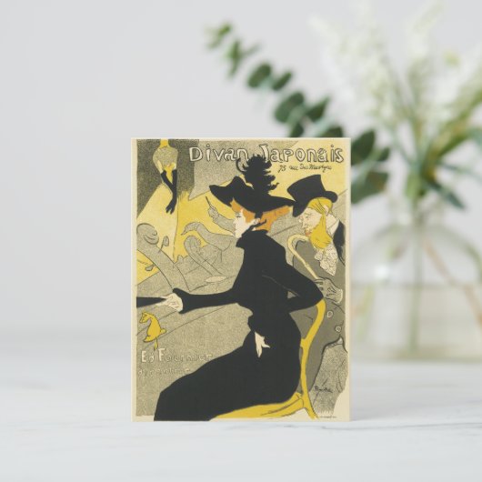 Art Nouveau, Divan Japonais door Toulouse Lautrec (Staand voorkant)