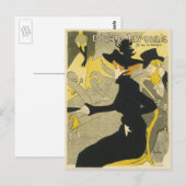 Art Nouveau, Divan Japonais door Toulouse Lautrec Briefkaart (Voorkant / Achterkant)