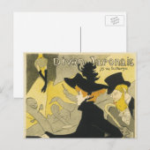 Art Nouveau, Divan Japonais door Toulouse Lautrec Briefkaart (Voorkant / Achterkant)
