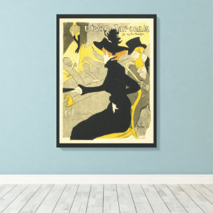 Art Nouveau, Divan Japonais door Toulouse Lautrec Canvas Afdruk
