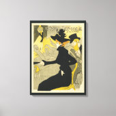 Art Nouveau, Divan Japonais door Toulouse Lautrec Canvas Afdruk (Voorkant)
