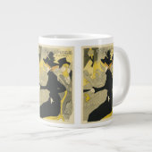 Art Nouveau, Divan Japonais door Toulouse Lautrec Grote Koffiekop (Voorkant rechts)