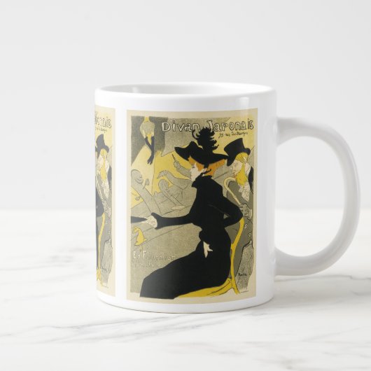 Art Nouveau, Divan Japonais door Toulouse Lautrec Grote Koffiekop (Rechts)