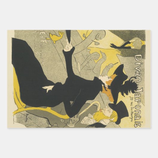 Art Nouveau, Divan Japonais door Toulouse Lautrec Inpakpapier Vel (Voorkant)