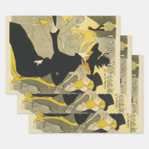 Art Nouveau, Divan Japonais door Toulouse Lautrec Inpakpapier Vel
