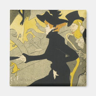 Art Nouveau, Divan Japonais door Toulouse Lautrec Magneet