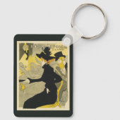 Art Nouveau, Divan Japonais door Toulouse Lautrec Sleutelhanger (Achterkant)