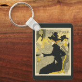 Art Nouveau, Divan Japonais door Toulouse Lautrec Sleutelhanger (Voorkant)