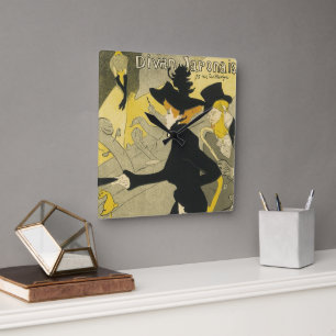 Art Nouveau, Divan Japonais door Toulouse Lautrec Vierkante Klok