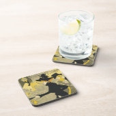 Art Nouveau, Divan Japonais van Toulouse Lautrec Bier Onderzetter (Rechterzijde)