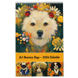 Art Nouveau Dogs – 2026 Calendar Kalender