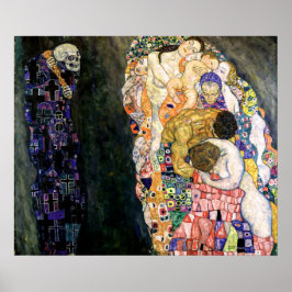 Art Nouveau Dood en Leven door Gustav Klimt Poster