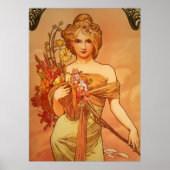 Art Nouveau door Alphonse Mucha Poster (Voorkant)