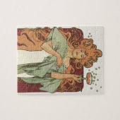  Art Nouveau door Mucha, Champagne Party Legpuzzel (Horizontaal)