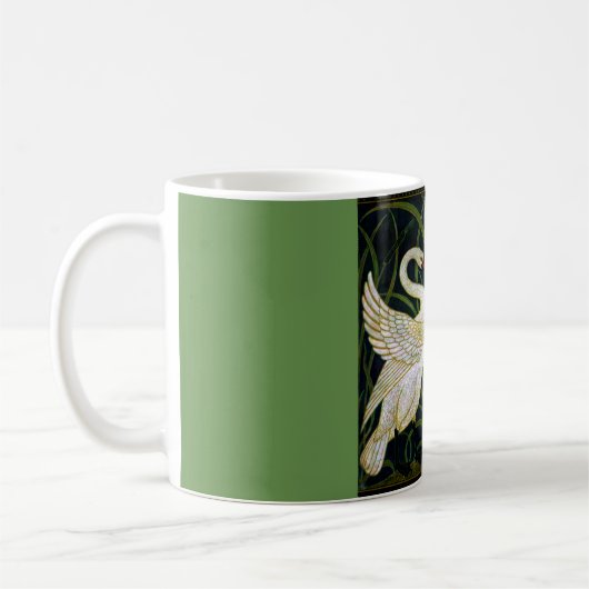 Art Nouveau Double Swan Klassieke Mok (Links)