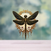 Art Nouveau Dragonfly Elegante Steampunk Acryl Bord (Neutraal)