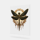 Art Nouveau Dragonfly Elegante Steampunk Acryl Bord (Hoek)